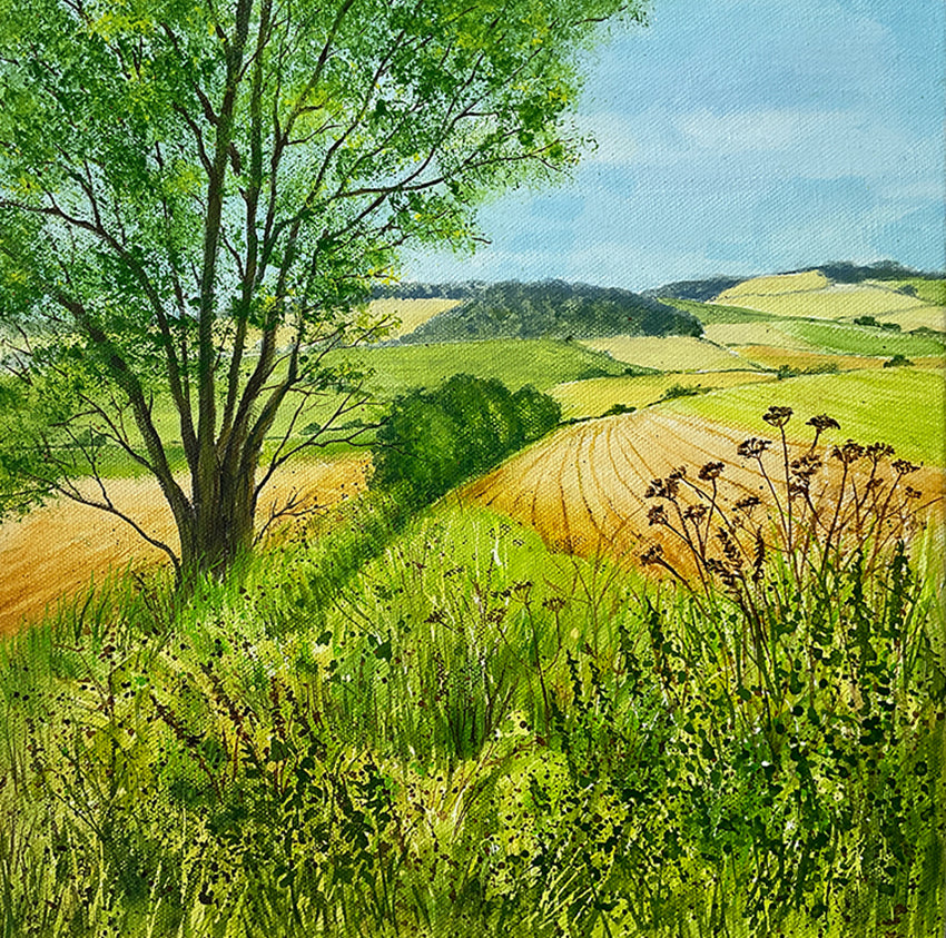 "Picturesque"- mixed media painting - Beverley Perry Artist