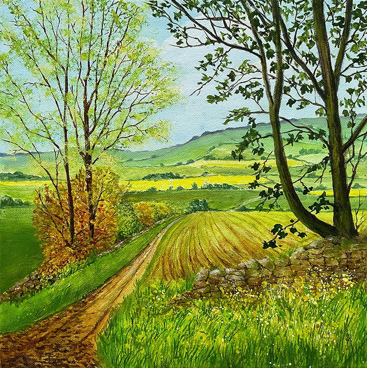 Ramble Reminder- Original Mixed Media Painting - Beverley Perry Artist