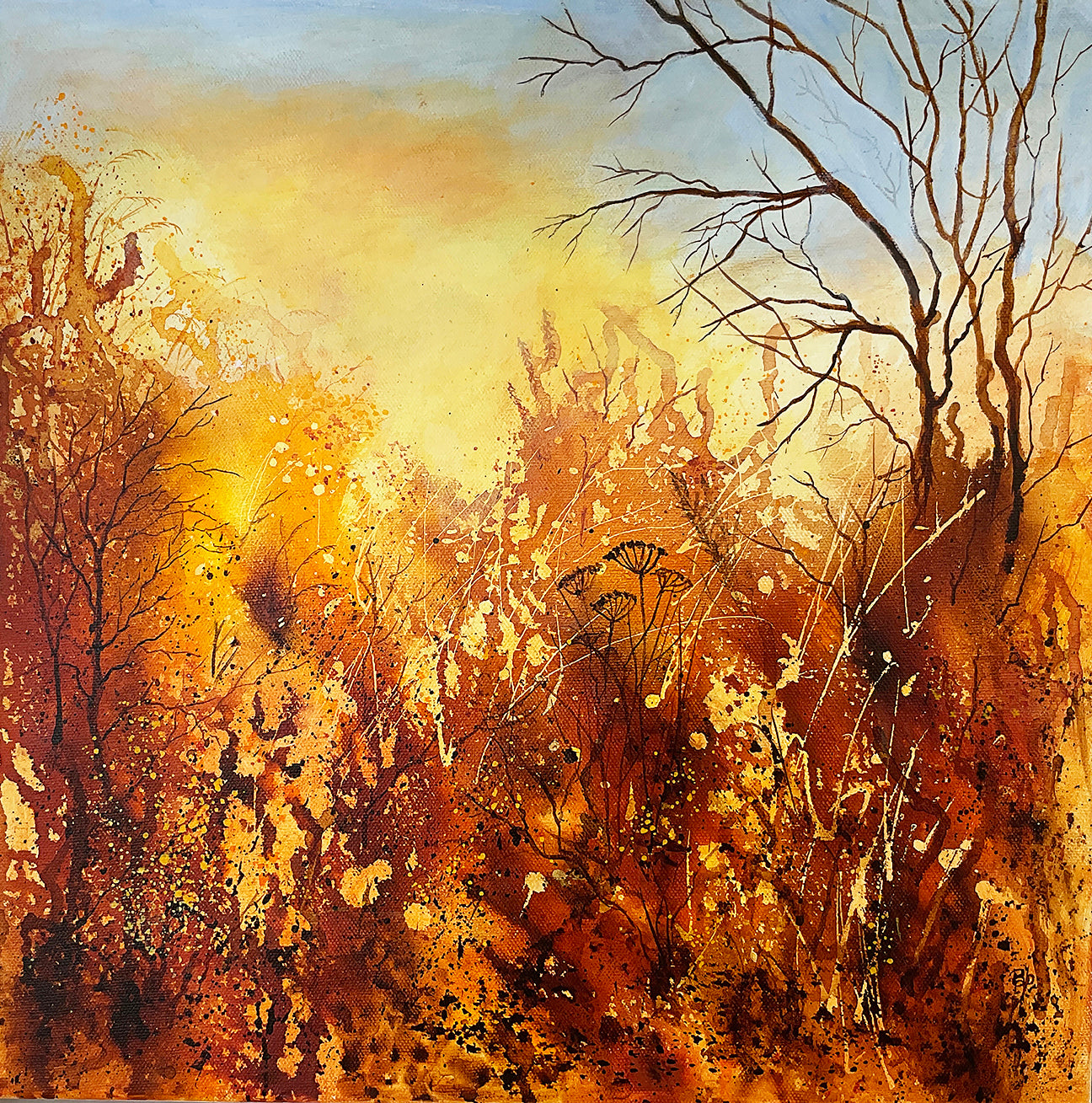 'Sundown' - Original Mixed Media painting - Beverley Perry Artist