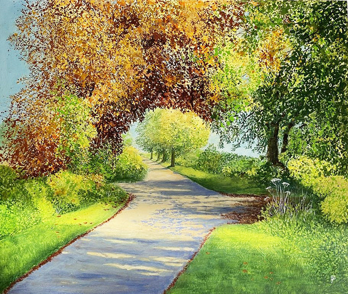 Sunny Lane - Mixed Media - Beverley Perry Artist