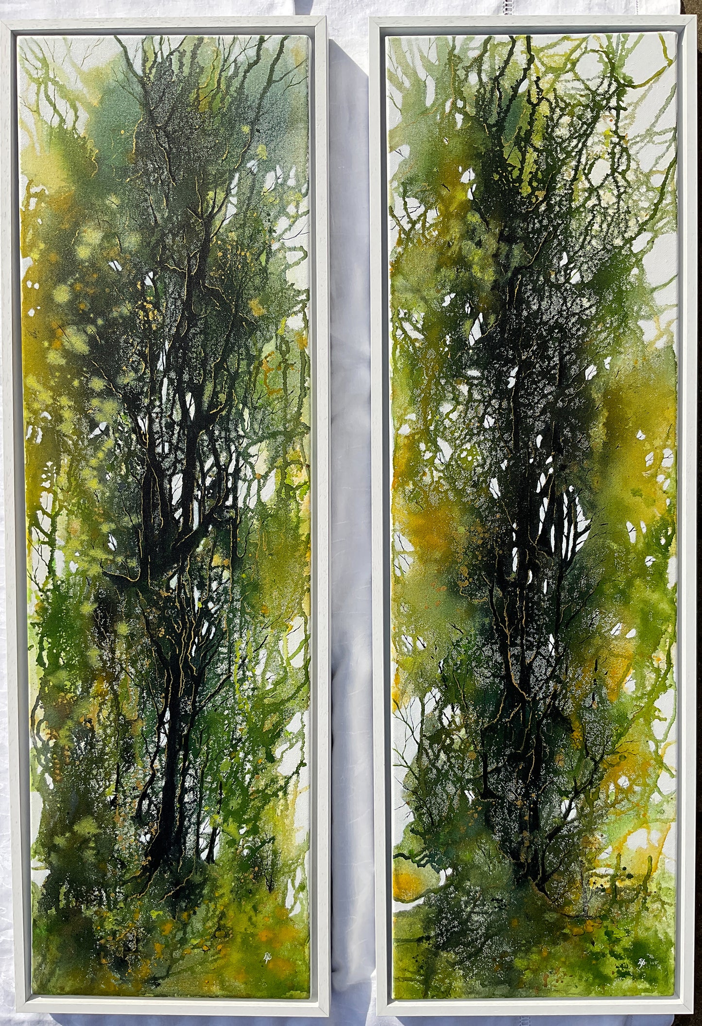 'Tangled and Untamed' -Original paintings - Beverley Perry Artist