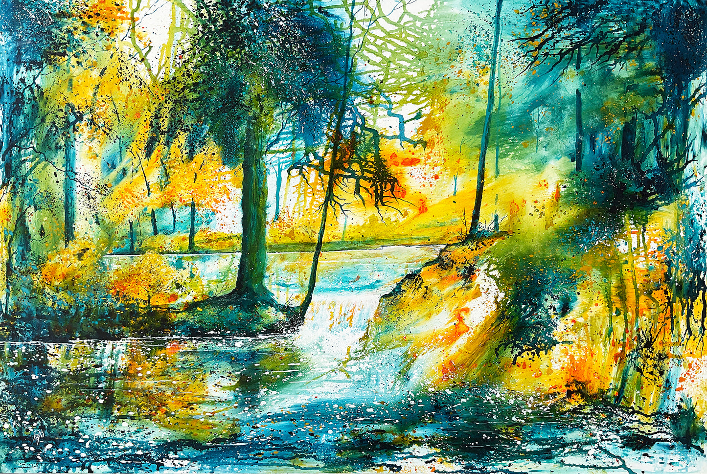 "Woodland Wonder" Original mixed media painting by Beverley Perry