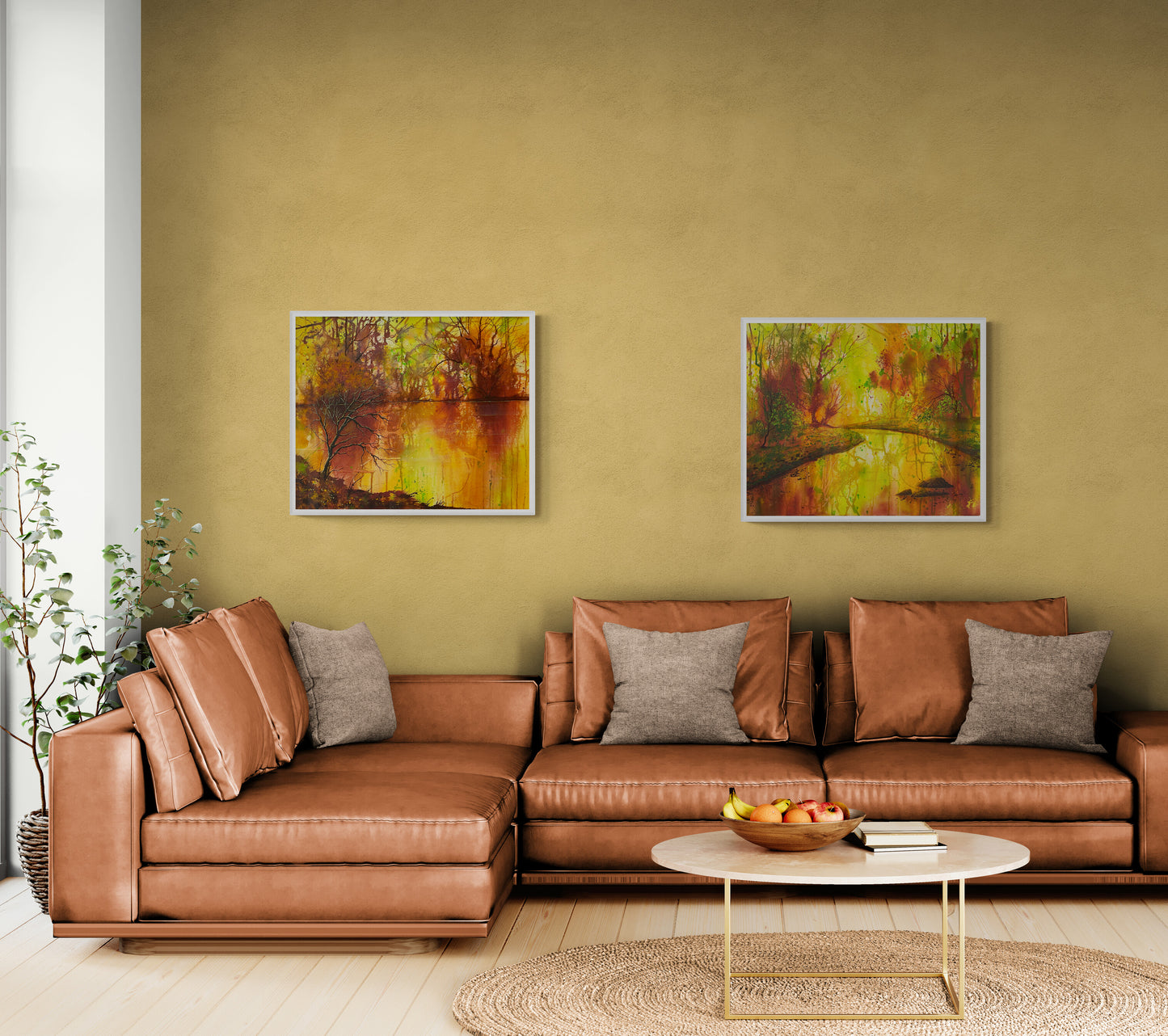 Autumn Serenity - Mixed Media Painting - Beverley Perry Artist