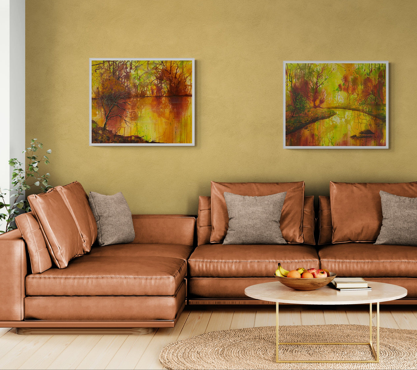 Autumn Serenity - Mixed Media Painting - Beverley Perry Artist
