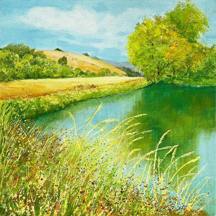 Riverside - Mixed Media - Beverley Perry Artist