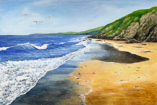 "Call to the Sea" Original painting by Beverley Perry Artist