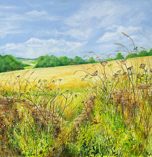 'Dancing Grasses' Original painting by Beverley Perry Artist
