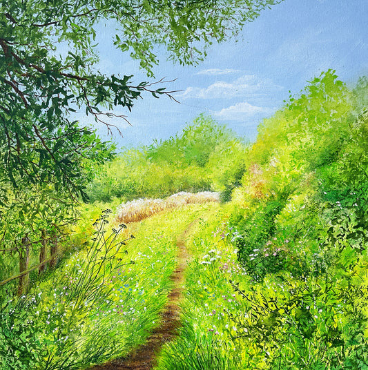'Hidden Pathway' Original painting by Beverley Perry
