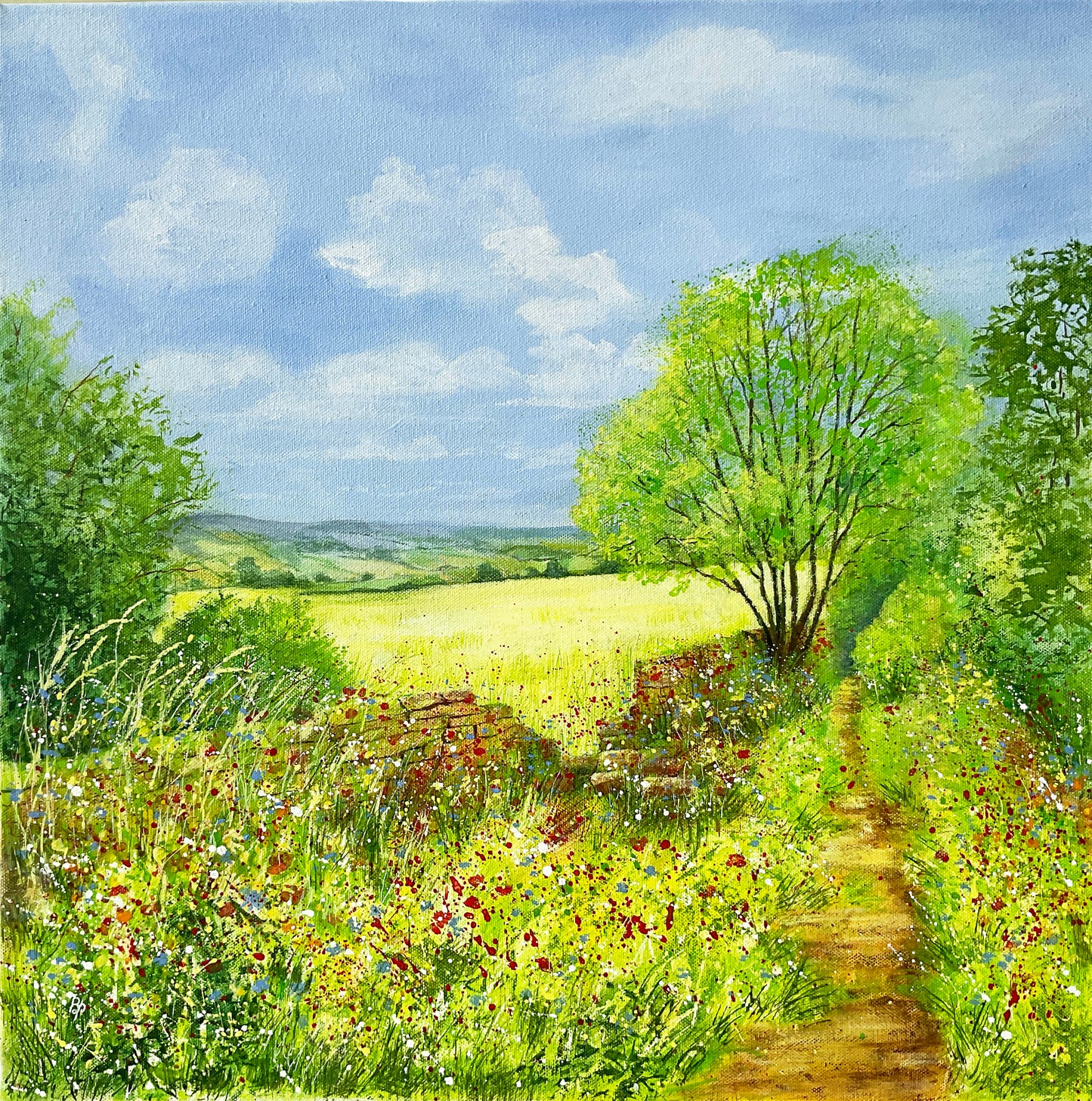 "Summer's Untamed joy" Original painting by Beverley Perry Artist