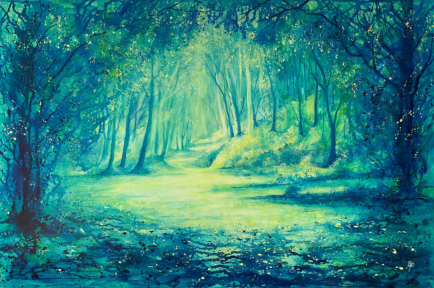 "Let Light shine out of the Darkness'-Original Painting - Beverley Perry Artist